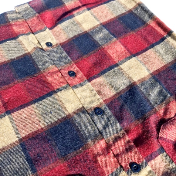 Womens red, navy, flannel - Picture 5 of 5